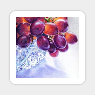 Grapes in Crystal Bowl- 2 Magnet
