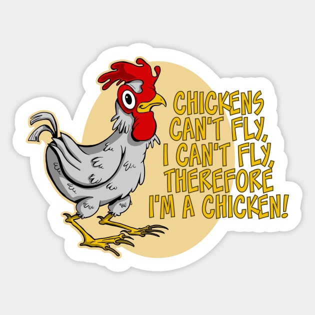 Hen Friend Sticker / Chicken Sticker / Bird Sticker / Cute Farm Sticker /  Laptop Sticker / Vinyl Sticker 