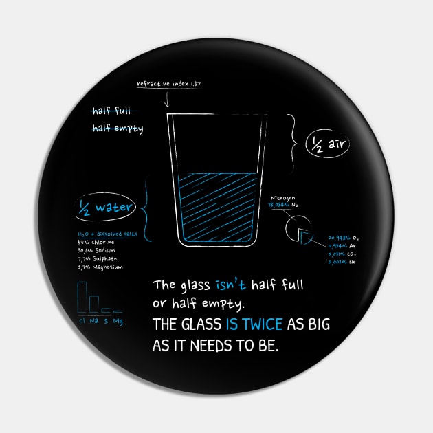 The glass Pin by ShirtBricks