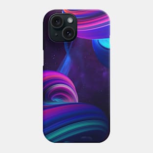 Neon twisted space Phone Case