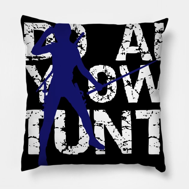 I Do All My Own Stunts Ninja Pillow by DANPUBLIC