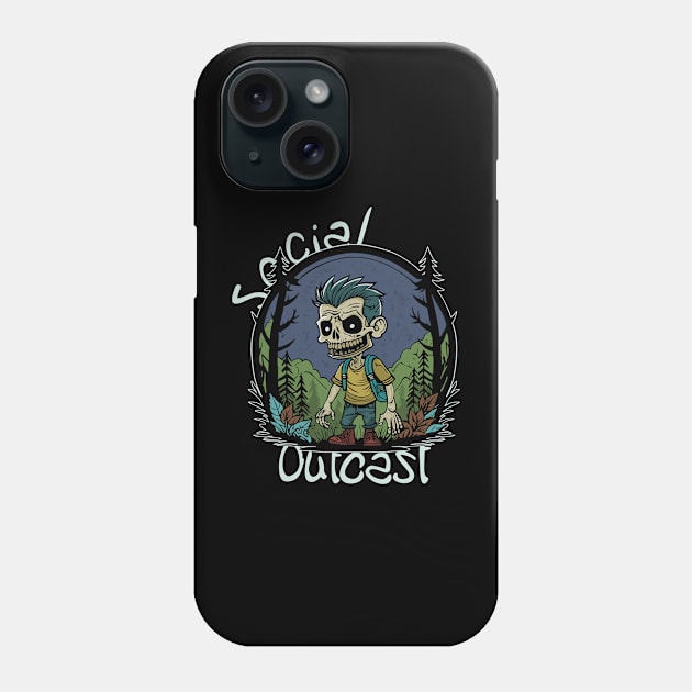 Social outcast Phone Case by Reign Day Apparel 