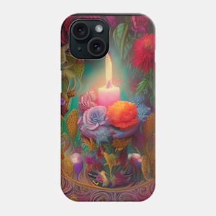 Magical Witchy Wiccan Spells Love Candle Roses Phone Case