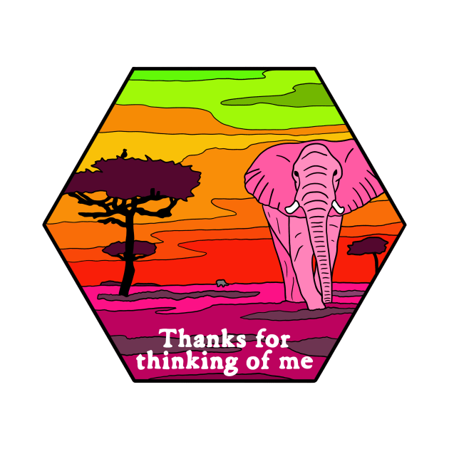 Pink Elephant by Nerdpins