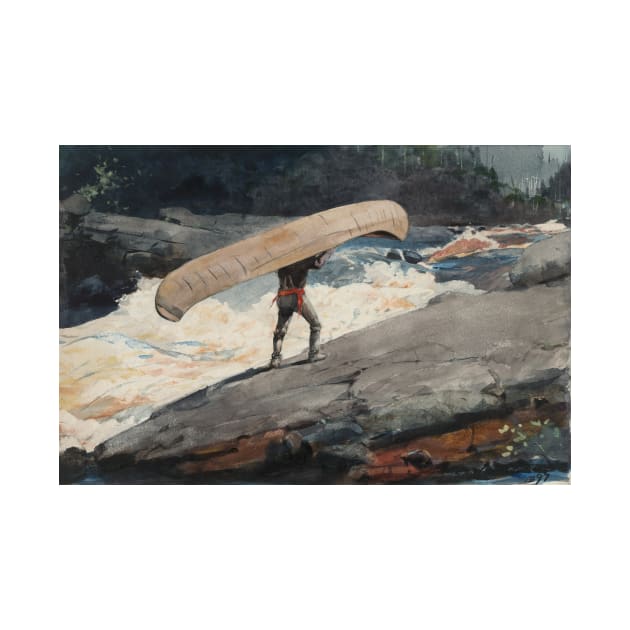 The Portage by Winslow Homer by Classic Art Stall