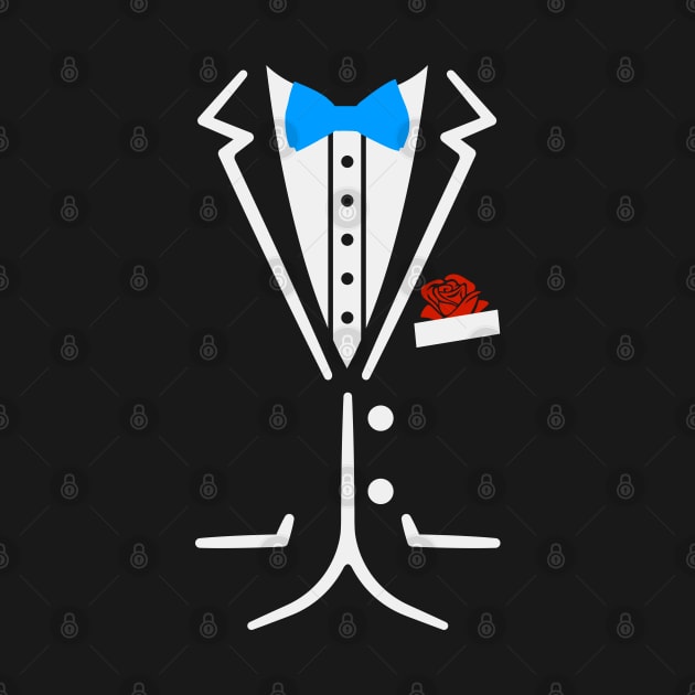Fake Tuxedo Funny Lazy Wedding Fake Suit by Hobbybox