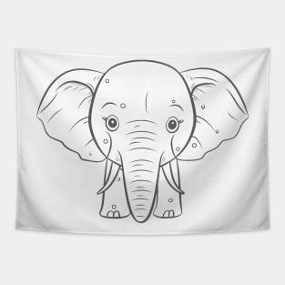 Cutie elephant Tapestry