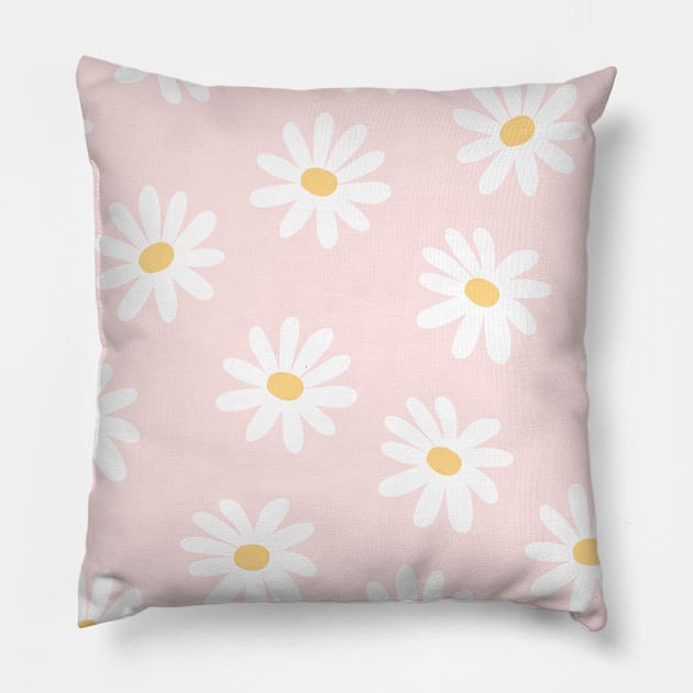 Sunflower Print Design Pillow by aquariart