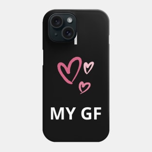 i heart my girlfriend gf - I love my girlfriend gf wholesome love design Phone Case