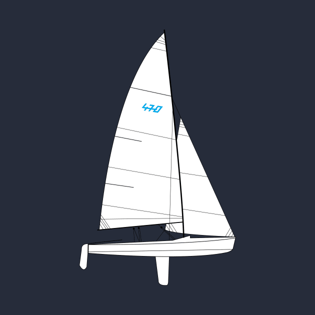 470 Sailboat by CHBB