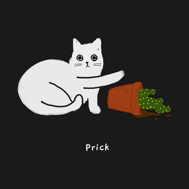 Prick (white caption) by KentheCat