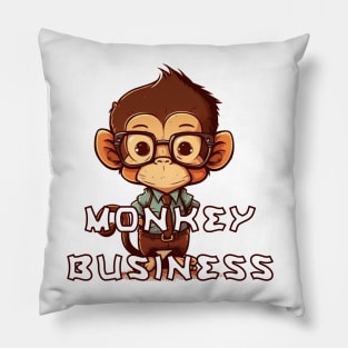 monkey business Pillow