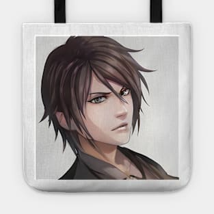 Grey Hair Anime Boy Tote