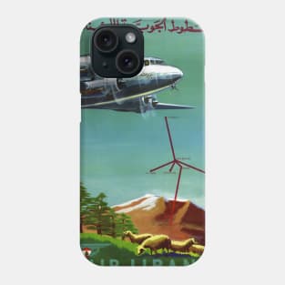 Air Liban Lebanon Vintage Poster Phone Case