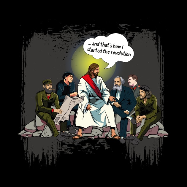 Funny Communist Jesus Revolution by smak