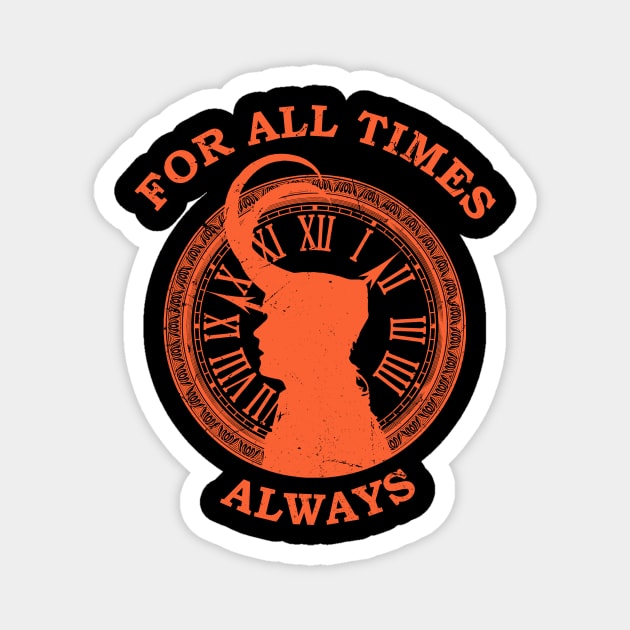 for time always orange Magnet by aldistar