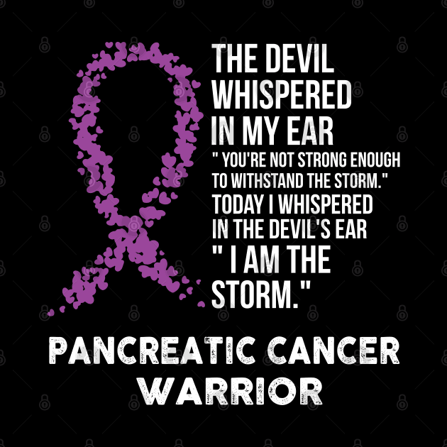 The Devil- Pancreatic Cancer Awareness Support Ribbon by HomerNewbergereq