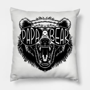 Papa bear sunglasses Pillow