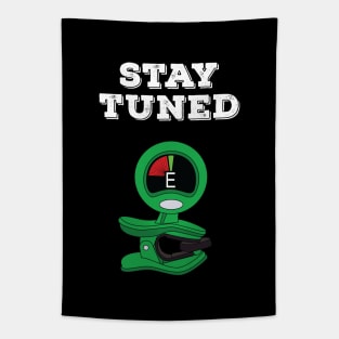 Stay Tuned Green Clip-On Tuner Tapestry