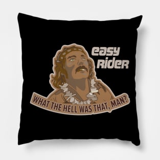 Dennis Hopper Tribute Tee - Iconic 'Easy Rider' UFO Scene Illustration Pillow