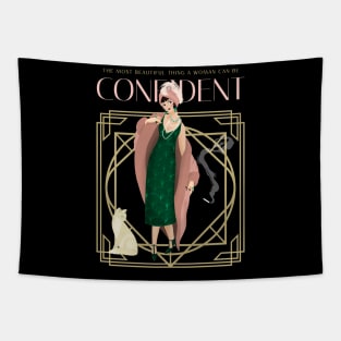 Art Deco Confident Woman Tapestry