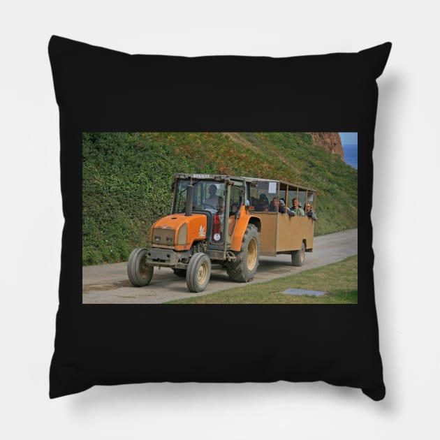 Sark Bus Pillow by RedHillDigital