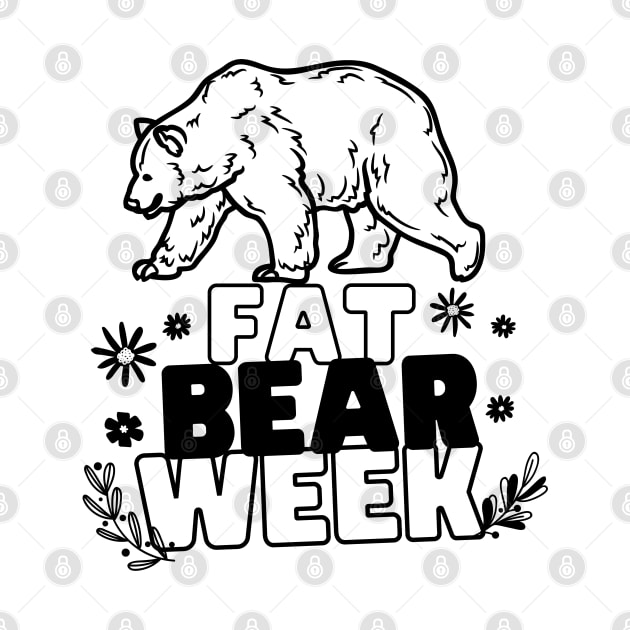 Fat Bear Week, Line Art Design by Teesquares