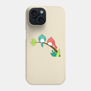 Lovely Bird Branch Hand Drawn Phone Case