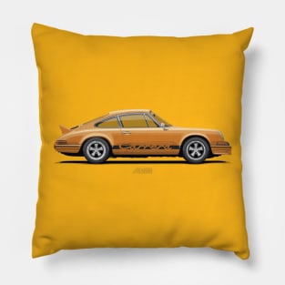 911 Carrera RS (901) Orange Pillow