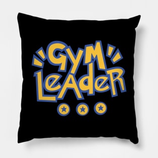 GYM LEADER lettering funny unicorns workout Pillow