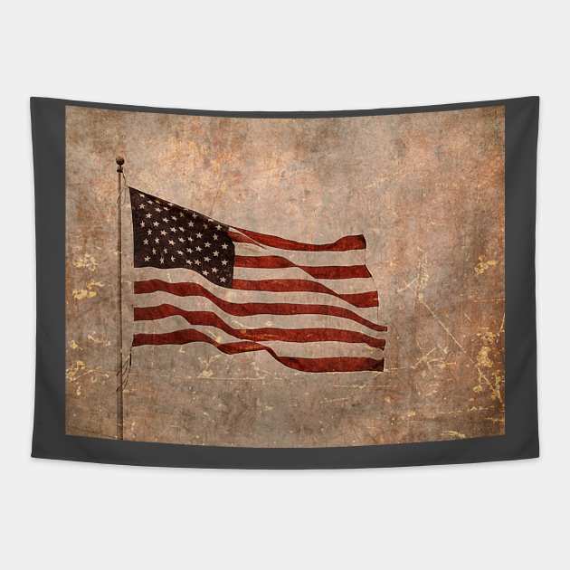 US flag 2 Tapestry by Seasonmeover