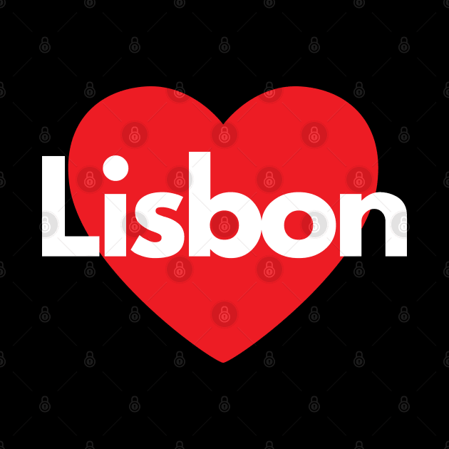 Love Lisbon (Lisboa, with Heart) by Lisbon Travel Shop