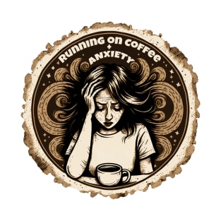 Running on Coffee and Anxiety T-Shirt