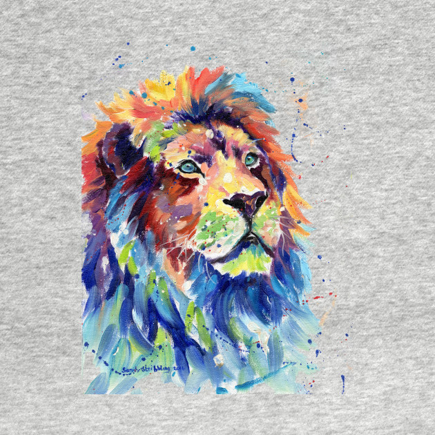 Multicolor Lion Art Lion Art Kids Hoodie Teepublic