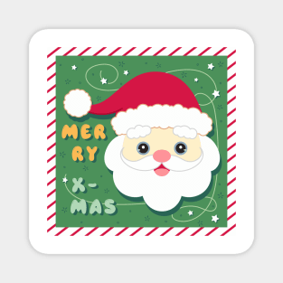 Christmas Season by. Santa logo design Magnet