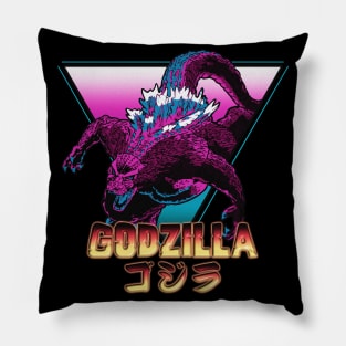 Retro Kaiju! (No Texture) Pillow