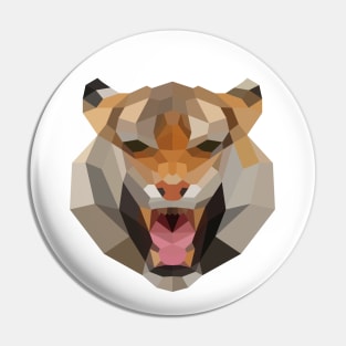 Tiger Head Pin