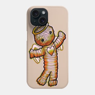 golden angel yarn doll Phone Case