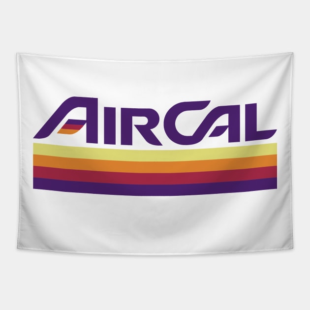 Air Cal - Retro Airline 1985 Tapestry by LocalZonly