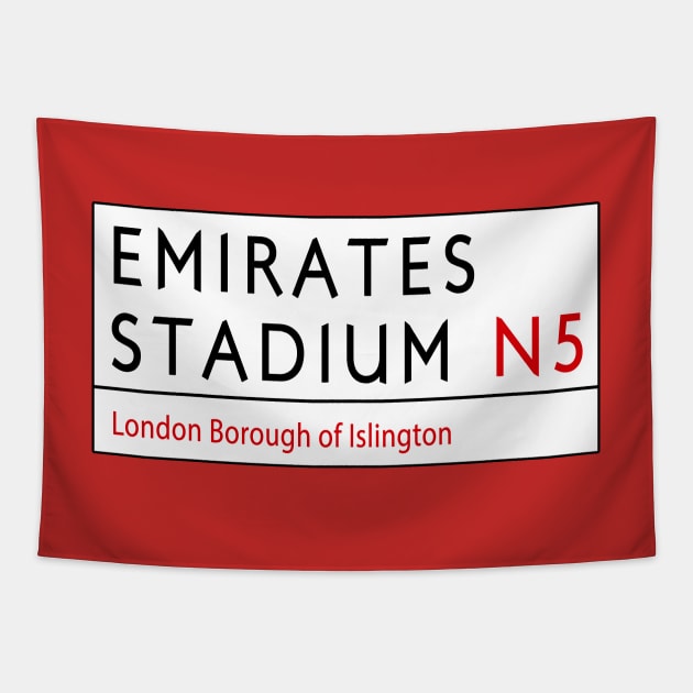 Emirates Stadium Tapestry by Confusion101