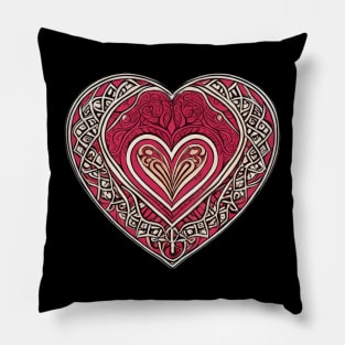 Colorful heart design | Pillow