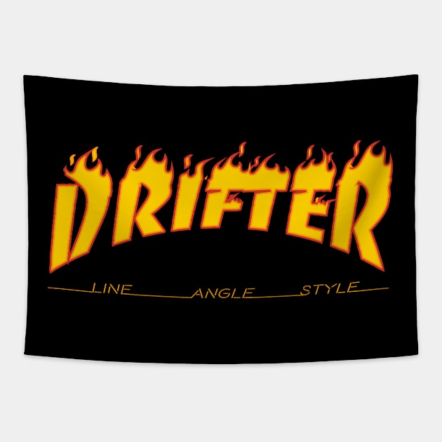 Drifter - Drifting Car Drift Racing Tapestry by cowtown_cowboy