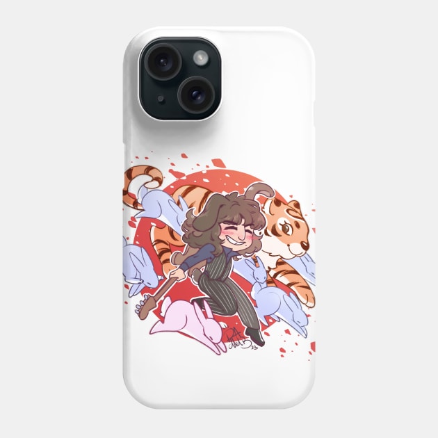 Bunny John and the Tiger Phone Case by RachelB