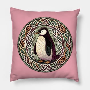 Celtic Penguin Pillow