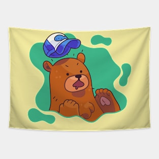 Shocked Bear Tapestry