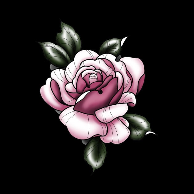 pink rose by Stephanie Francoeur Art