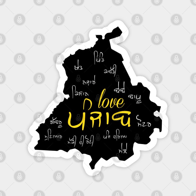 Love Punjab Magnet by Guri386