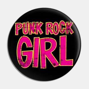 Punk Rock Girl Pin