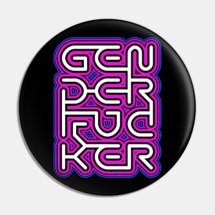 Gender F*cker (Op-Art) Pin