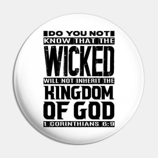 Kingdom Of God 1 Corinthians 6:9 Pin